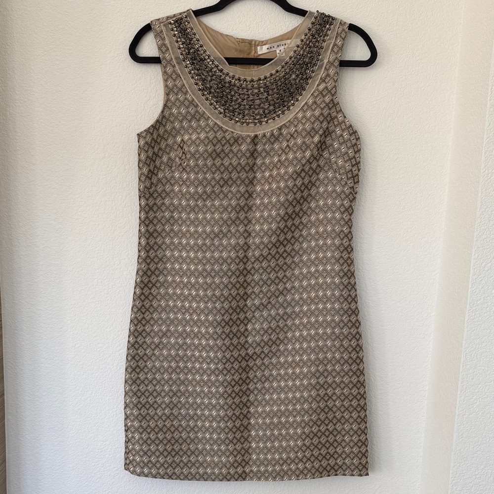 Max Studio Beaded Patterned Dress - image 1